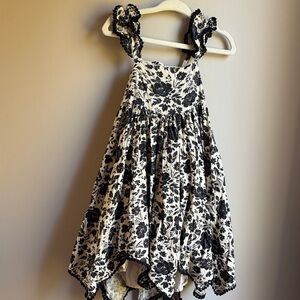 Joie Black, Navy and Cream Floral Kids Dress